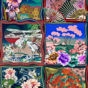 Kami Kimono 87250 Silk Wallpaper