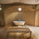 Reclaimed Oak Flooring in Bedouin tent